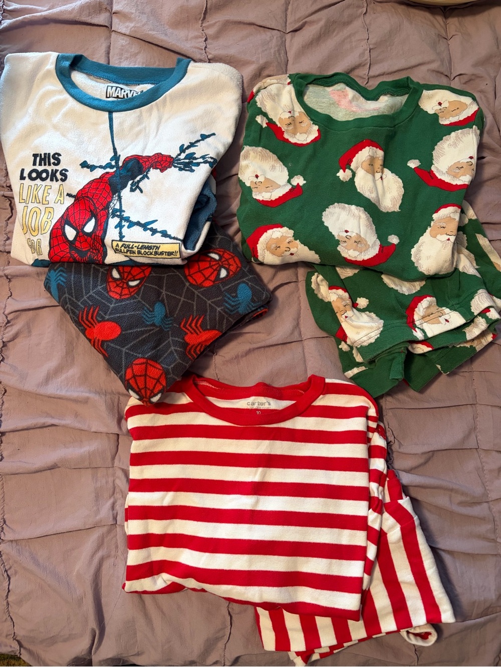 Lot of 3 Bundle of size 10 boys pajamas
